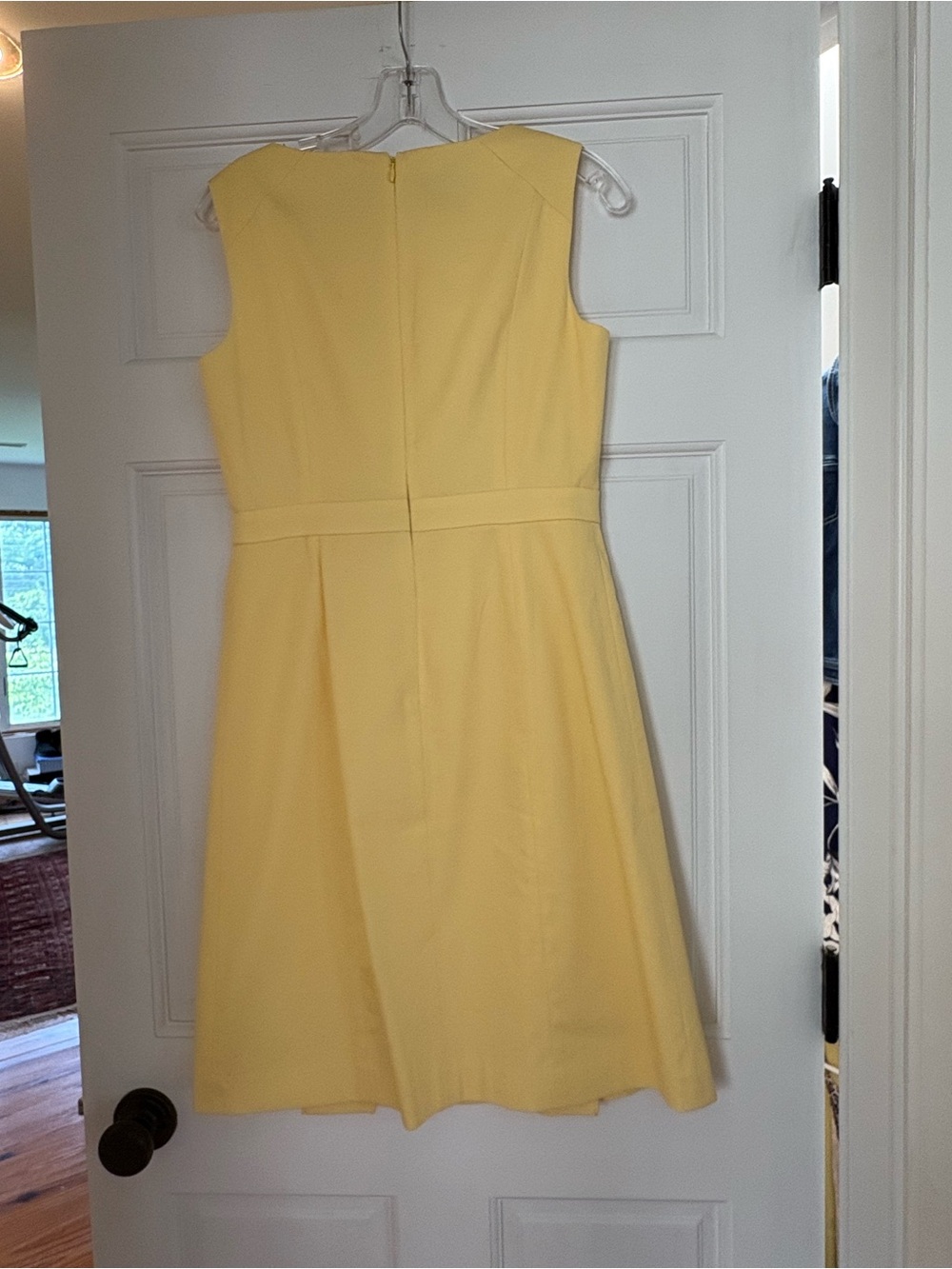 Talbots Lemon Sleeveless Fit-and-Flare Dress